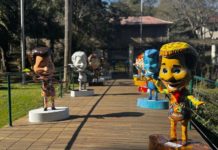 Silvio Santos ganha homenagem artística com 45 esculturas no Jardim Botânico