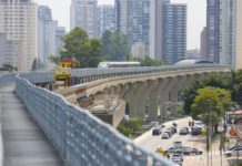 Obras da Linha 17-Ouro do Metrô avançam com paisagismo e testes em portas de embarque e elevadores